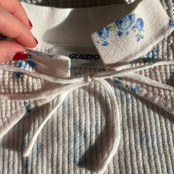 Brand new never worn DANIELLE GUIZIO Waffle knit cotton blouse. - Picture 3 of 4